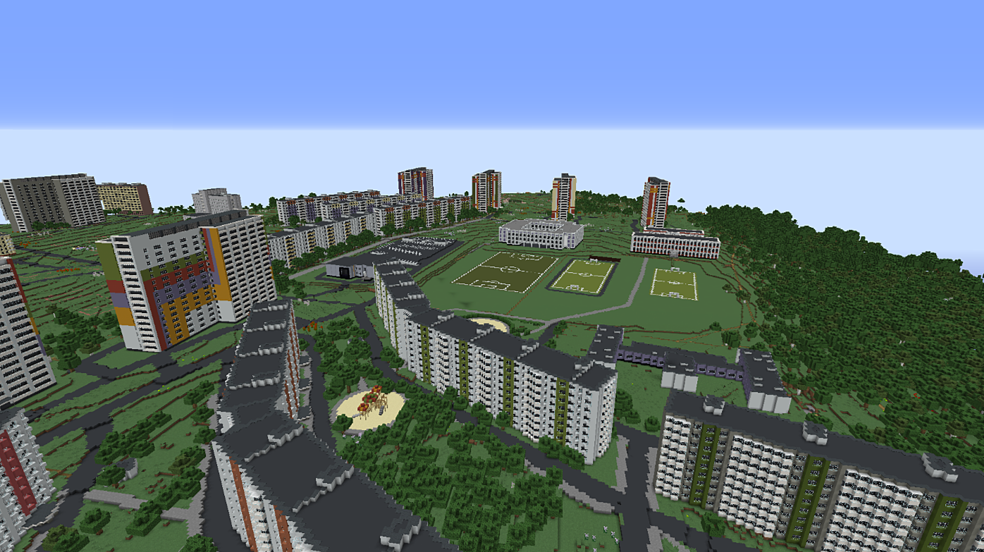 Карта москвы minecraft