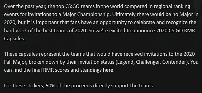 CS:GO teams rating 2020