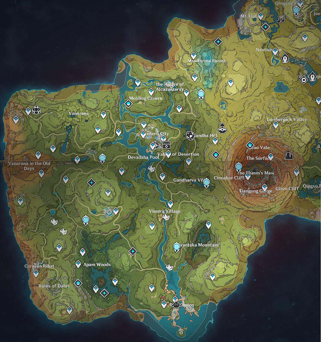 Bản đồ Sumeru trong Genshin Impact 3.0 đang khiến dân tình đứng ngồi không yên vì sự mong đợi. Đây là một trong những vùng đất mới và đầy thử thách được tìm thấy trong bản cập nhật mới nhất của trò chơi. Hãy truy cập và khám phá ngay hôm nay.