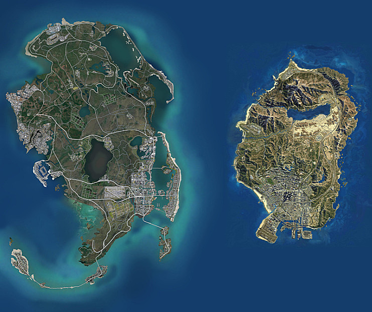 The predicted map for GTA 6 has been leaked