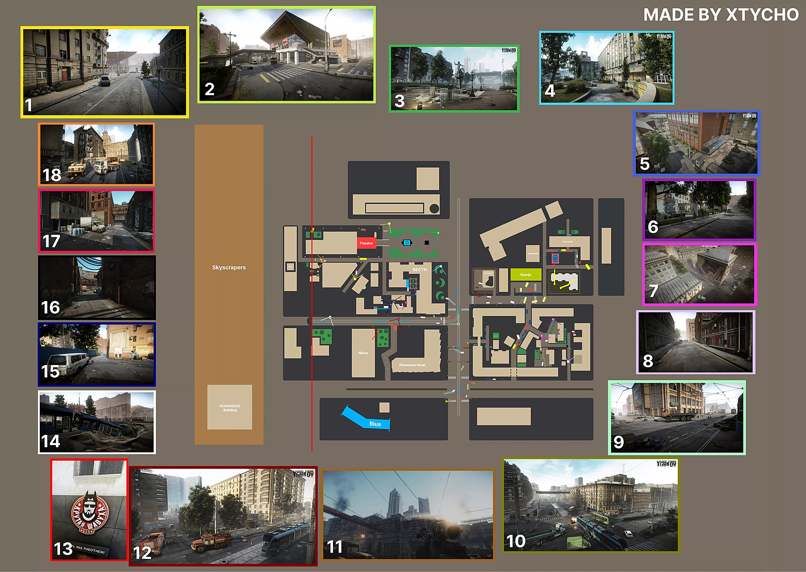 Escape From Tarkov Map List (2022)