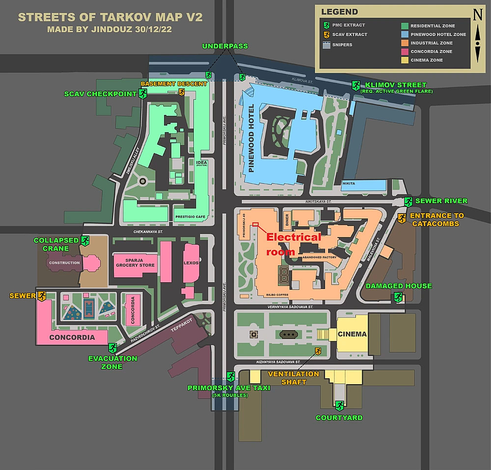 Escape From Tarkov Factory Map - Best Factory Loot and Key Guide