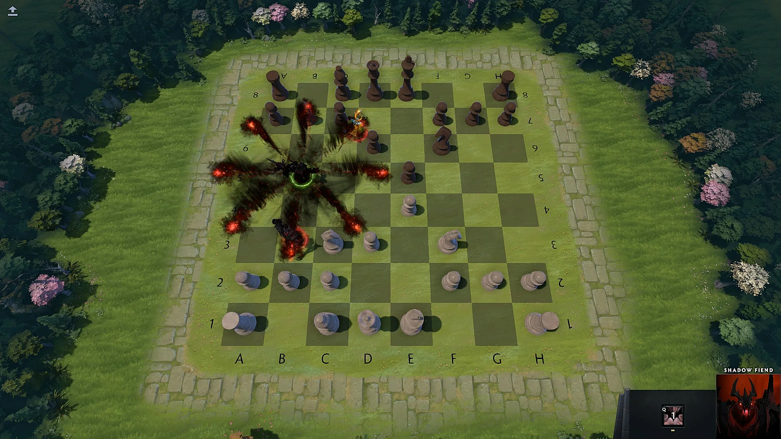 Modder makes another Dota Chess game, in which pieces are heroes with