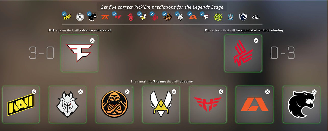 Legends Stage Pick'Em Challenge predictions made by pro-players, analysts,  and insiders for BLAST Paris Major 2023 — Escorenews