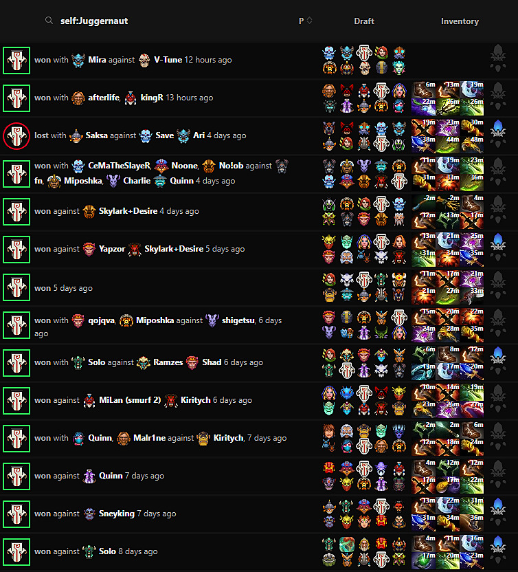 Yatoro сыграл 14 матчей на Juggernaut в паблике — винрейт почти 93% ...