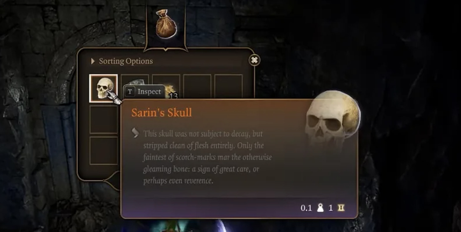 Как решить головоломку со скелетом Сарина в Baldur's Gate 3. Череп ...