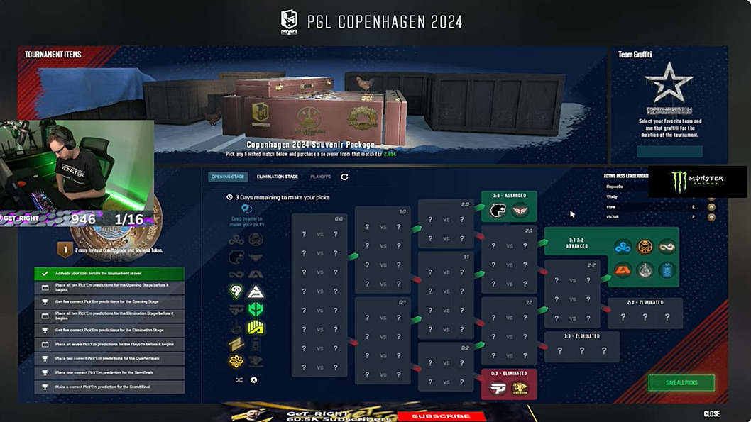 Best Pick'Ems for PGL Major Copenhagen 2024. How to get Diamond Coin