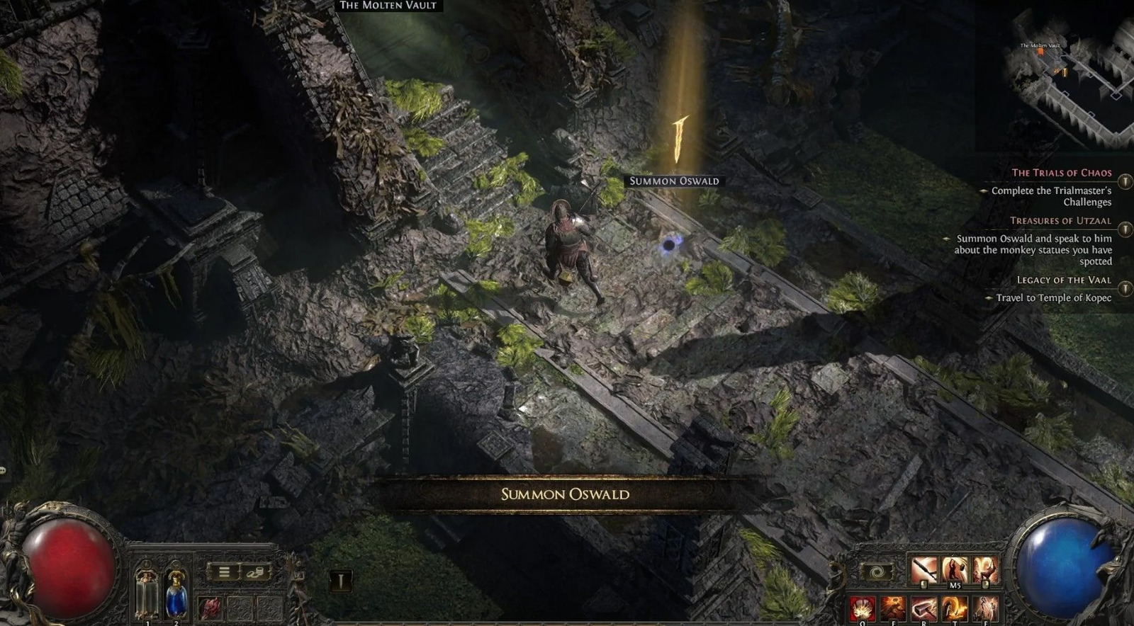 How to find Molten Vault in PoE 2. How to unlock reforging bench in Treasures of Utzaal quest in